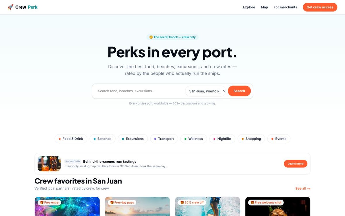 CrewPerk — Cruise crews